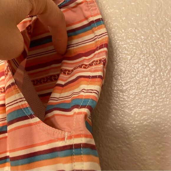 Pendleton Southwestern Pink Stripe Drawstring Board Shorts Swim Trunks 34 - Picture 3 of 10